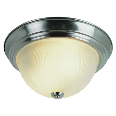 Trans Globe Lighting 58800 BN 2 Light Flush-mount in Brushed Nickel